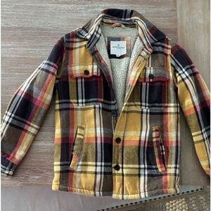 American Eagle plaid  shacket with pockets
